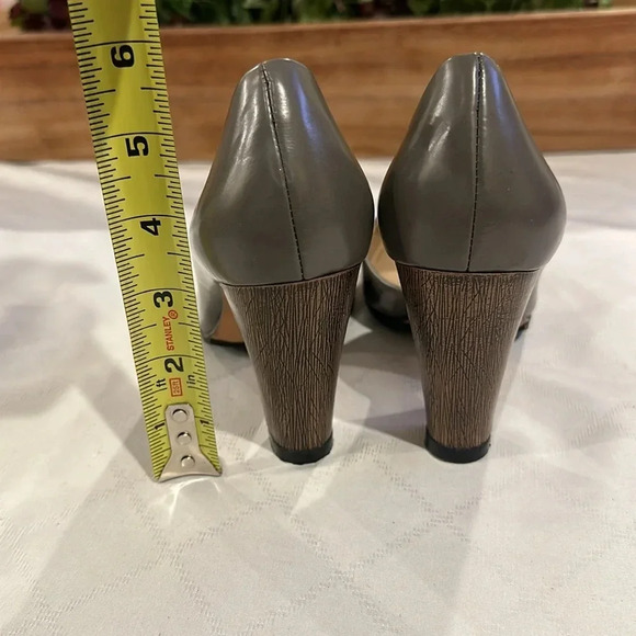 Talbots women’s D'orsay styles heeled‎ pumps heels shoes gray size 6 EUC - Picture 5 of 7